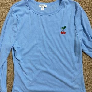 Long sleeve cherry top